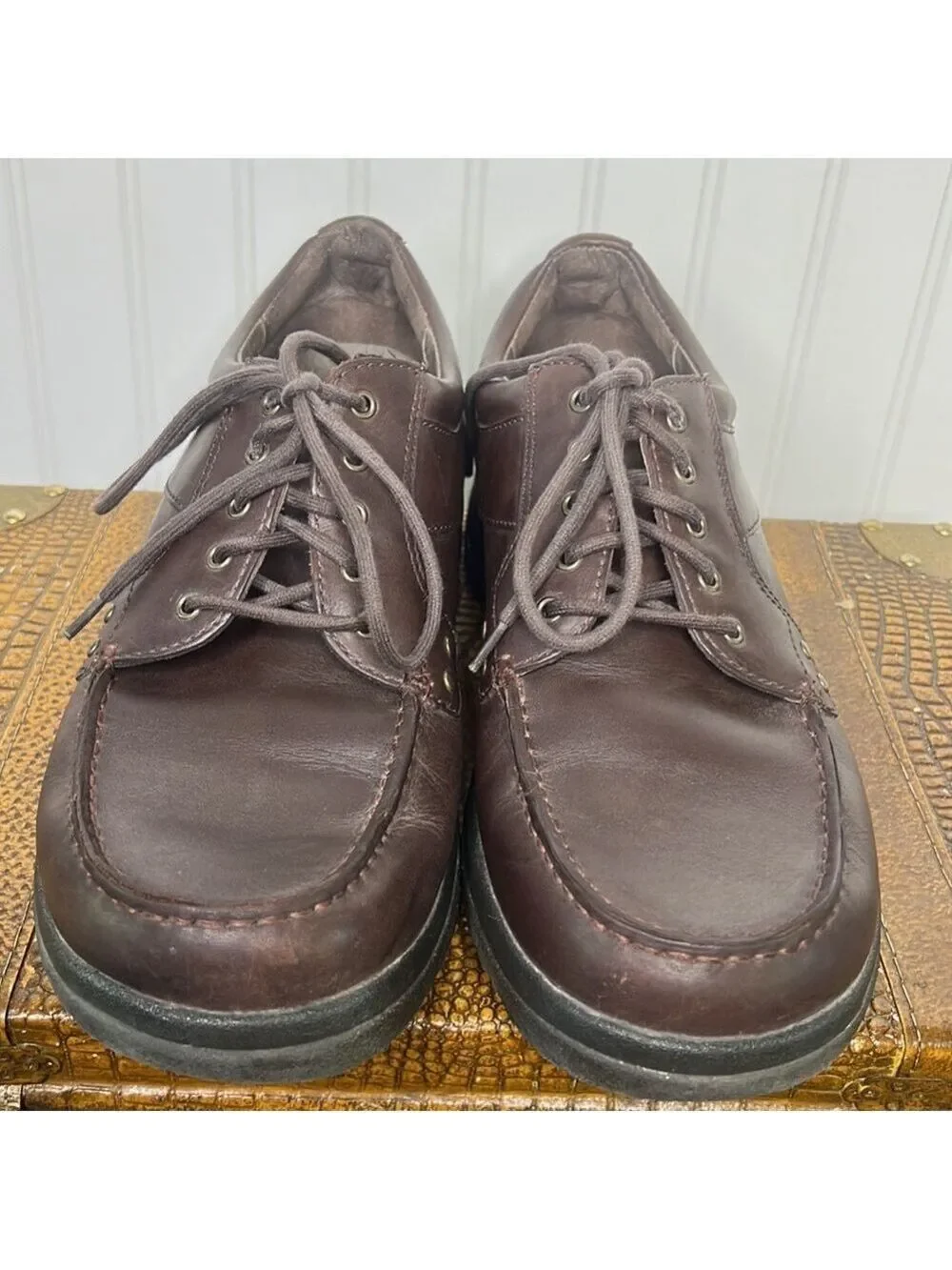 Dansko Wyatt Mens Mocha Brown Leather Oxford Size 10.5 or EU44
